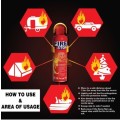 1000ML Mini Fire Extinguisher with Stand - Perfect for Car, House, Office etc.