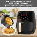 Large 6L Air Fryer with Digital LED Display, Air-fry, grill, bake, sauté and roast