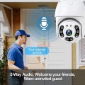 Waterproof OUTDOOR WIFI IP Camera, Day & Night Vision, Clear Two-Way Audio, Support SD Card