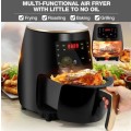 Large 6L Air Fryer with Digital LED Display, Air-fry, grill, bake, sauté and roast
