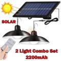 Twin Pack Solar Combo Set with Remote Control, perfect for indoor and outdoor use - START AT R1 ONLY