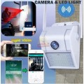 2-in-1 Waterproof Outdoor Panoramic IP Camera with LED Light  V380 Pro App