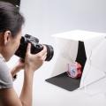 LED Photographic Light Box with 2 Backgrounds