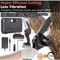 550W 24V Cordless Chainsaw in handy carry case with Accessories