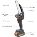 550W 24V Cordless Chainsaw in handy carry case with Accessories