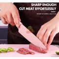 6Pcs Corrugated Kitchen Knife Set, Super Sharp, Durable Coating
