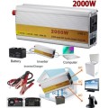 2000W Solar Power Inverter - Convert 12V DC to 220V AC, 2000W Constant Power and 4000W Surge Power