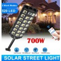 700W Solar Sensor Street Light with 3 Setting Modes and Remote Control