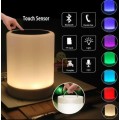2-IN-1 Bluetooth Speaker and Touch Lamp with Setting for Different Colours, Support SD Card and Aux