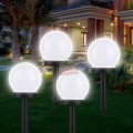 4 PIECE SOLAR LED WATERPROOF LIGHTS, EASY TO INSTALL AND EASY TO USE