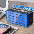 100W 20 PORT USB Intelligent Fast Charging Station