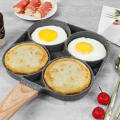 4-Hole Aluminium Non-Stick Frying Pan for Eggs, Omelettes, Potato Cakes, Burgers