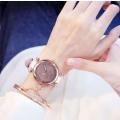 2 Piece Rhinestone Round Pointer Date Quartz Watch & Bracelet in Complimentary Gift Box