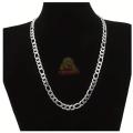 304 Stainless Steel Y-shaped Men`s Chain, 66cm, Figaro Chain in a Complimentary Gift Box