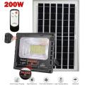 200W LED SOLAR Flood light with Solar Panel and Remote Control and Bracket