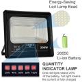 200W LED SOLAR Flood light with Solar Panel and Remote Control and Bracket
