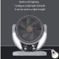 Rechargeable Solar Fan With 4500mah Battery And 6V 4W Solar Panel and USB Light - START AT R1 ONLY