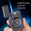 Refillable Gas Flame Lighter with Clock in Complimentary Gift Box