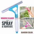 Car Window Scraper with attached Sprayer - Effortlessly Clean Mirrors, Screens, and Bathroom Surface