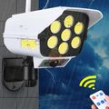 150W SOLAR PIR Motion Sensor Camera Light with Remote Control, 3 Setting Modes