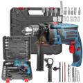 Electric 360 Degree Rotary Multifunctional Impact Drill with a lot of Accessories in a Carry Case