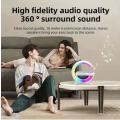 NEW UPGRADED LARGE Bluetooth 360° Surround Sound Speaker with Wireless Charging & Lights - START R1