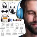 Foldable Wireless Bluetooth Headphones with SD Card function, FM Radio, Song Switching, phone answer