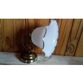 Wall Light Fitting with Fluted Glass Globe Cover