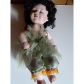 Ceramic Doll with Closed Eyes - See Description