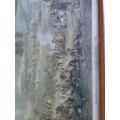 Old Framed Print - Louis-Francois Lejeune : La Battaglia di Marengo (1800)