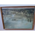 Old Framed Print - Louis-Francois Lejeune : La Battaglia di Marengo (1800)