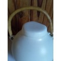 Vintage Solid Ceramic Pot with Woven Handle - Numbered