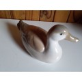 Glazed Porcelain Duck in Earthy Tones