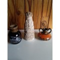 Three Pottery Type Ornaments for One Bid