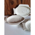 Stoneware Fish Shaped. Can be used for Soap Dish as Well