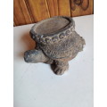 Old Stoneware Tortoise with Interesting Patterns