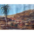 Old Landscape Oil Painting by South African Artist