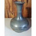 Old Solid Pewter Vase - No Markings