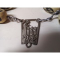 Religious Pendant with Approximately 2 Metre Chain and Bracelet
