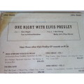 One Night with Elvis EPA-9644 1972 7`Singel