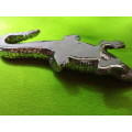 Resin Metallic Coated Crocodile Ornament