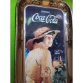 Vintage Coca Cola Metal Tray with 1916 Advertisement