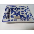 Solid Ming Blue Ashtray