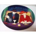 1998 Glazed Artistic Semi Oval Solid Platter