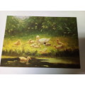 Woman`s Weekly `Ducklings by River Edge` Postcard