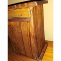Genuine Wood Hand Carved Small Cabinet with Drawers