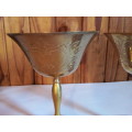 Two Decorative Brass Wine Cups