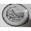 Vintage Bavaria Germany `Heidelberg` Black and White Plate