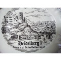 Vintage Bavaria Germany `Heidelberg` Black and White Plate