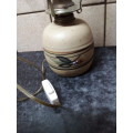 Old Pottery and Glass Lantern Lamp